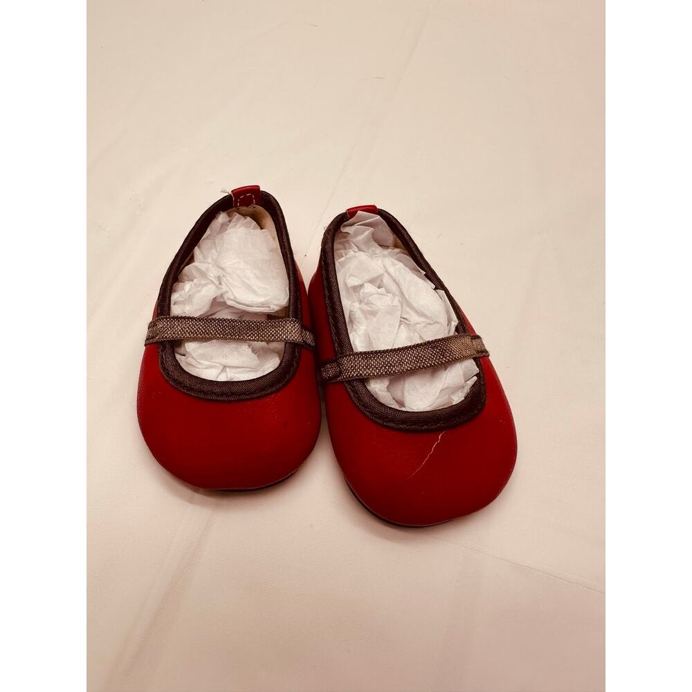 American Girl Doll Shoes Red with Straps Flat Slip-On Retired RARE *READ*